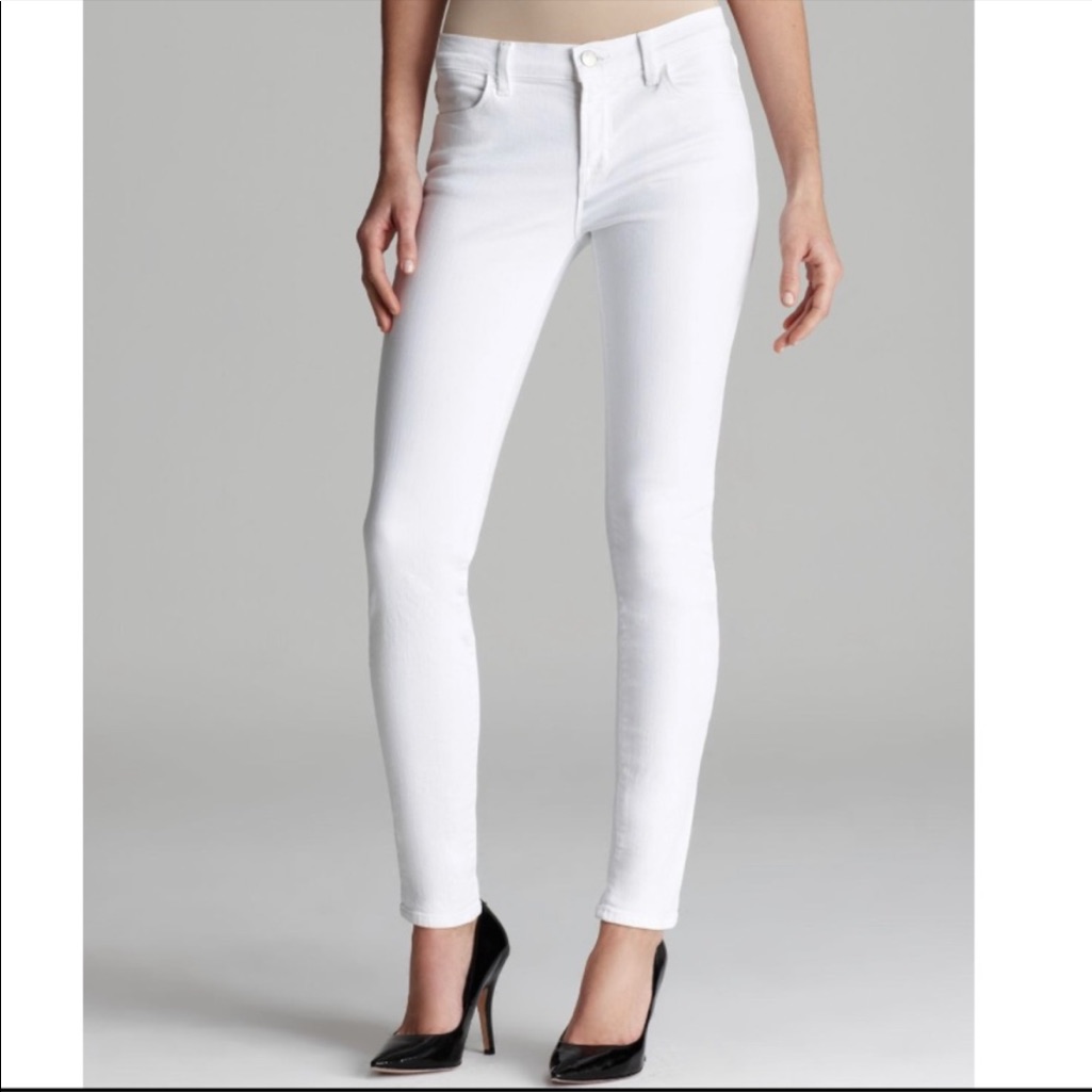 J Brand White Skinny Jeans